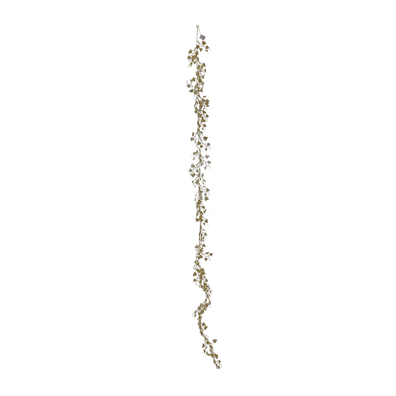 RJL362BR Guirnalda Hojitas Bronce 18 LEDS 180 Cm.