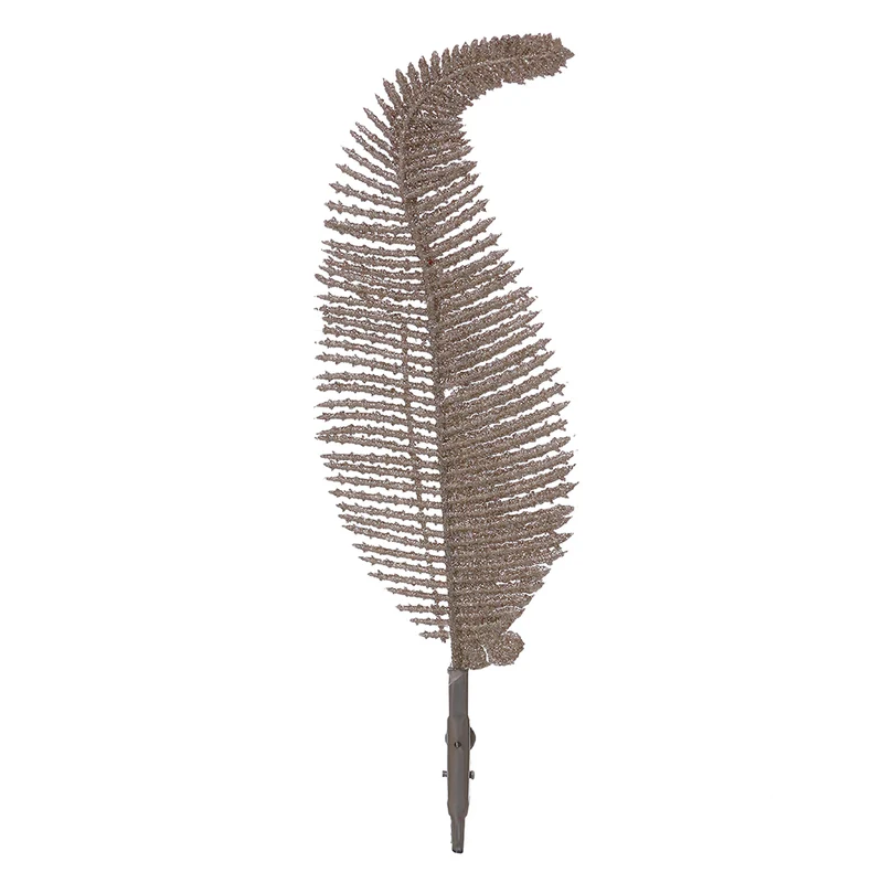 RJL358CH Ornamento Pluma Champaña 22 Cm.