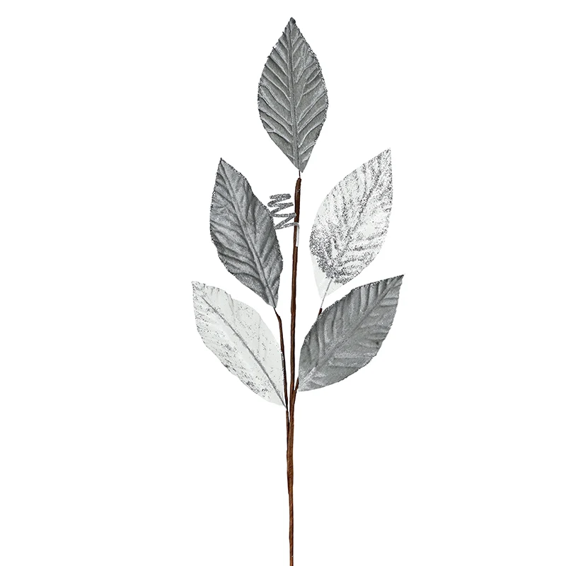 YS2141S Rama Hojas Plata 65 Cm.