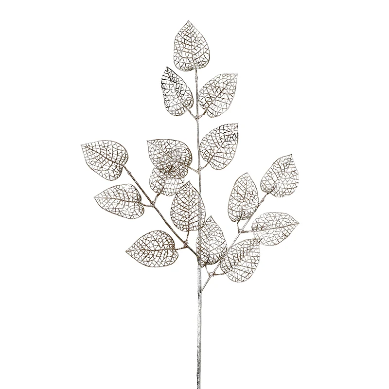 YS8897S Rama Hojas Filigrana Plata 72 Cm.