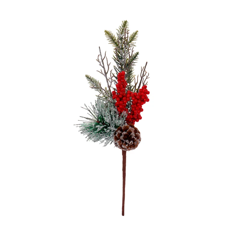 Art.12869 Pick Cereza Piña/Pino Nevado 35cm 1pz