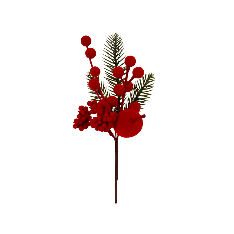 Art.12862 Pick Cerezas Terciopelo 26cm 1pz