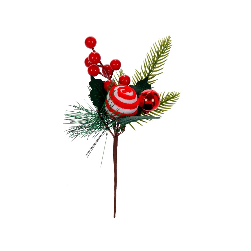 Art.12858 Pick Cereza/Esfera Caramelo 25cm 1pz
