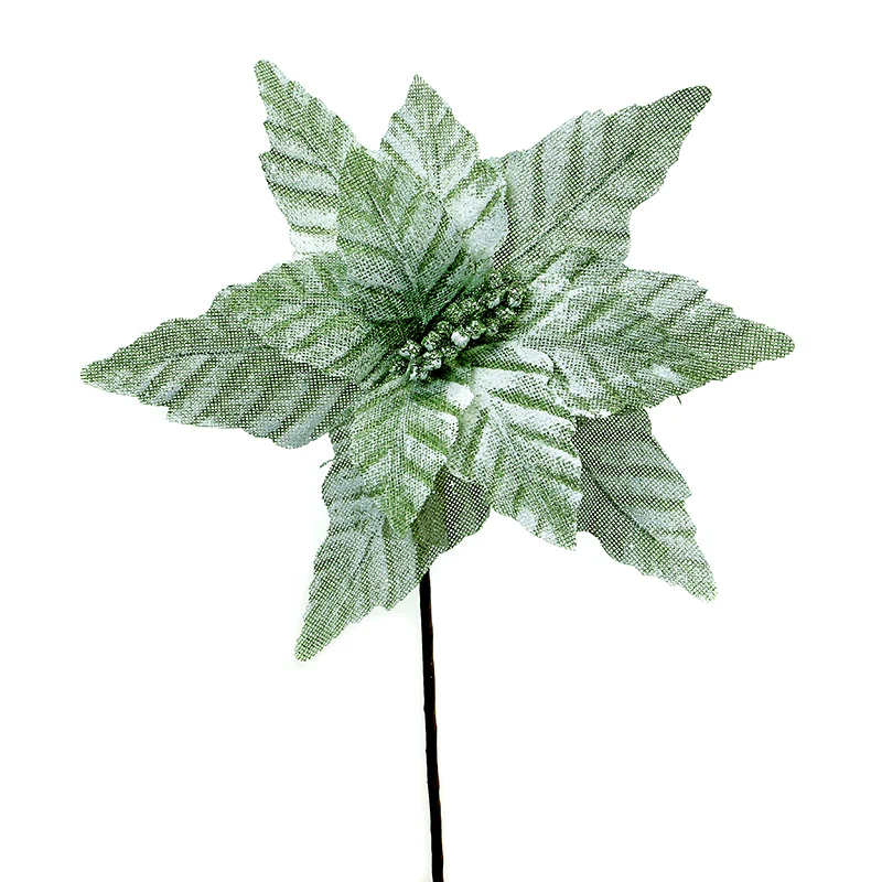 XH901 Nochebuena Verde Sage Nevado 29(D)X46(A) Cm.