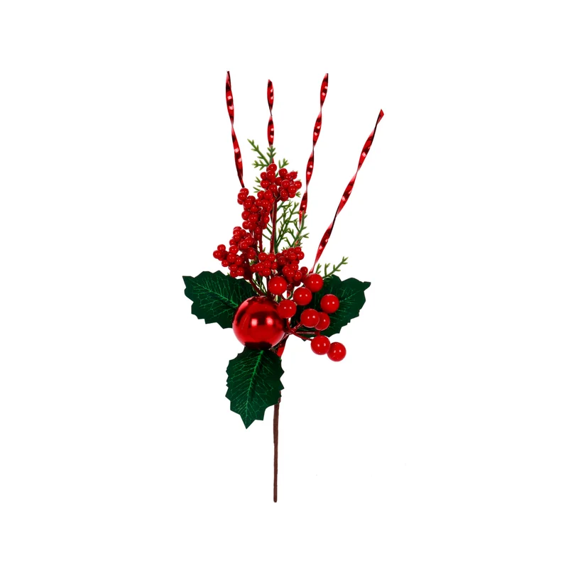 Art.12843 Pick Varas Brillantes/Cerezas/Esfereras 32cm 1pz