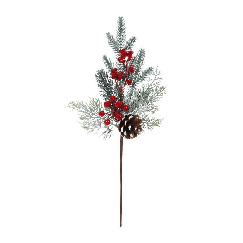 Art.12821 Vara Navidad Cerezas/Piña 46cm 1pz