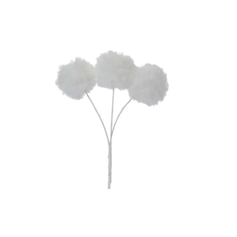 Art.12809 Pick Navideño Pompones 20cm 1pz
