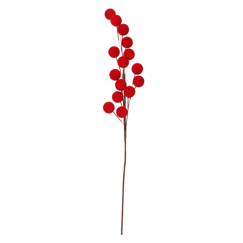 Art.12771 Vara Cerezas Aterciopelada x15 59cm 1pz
