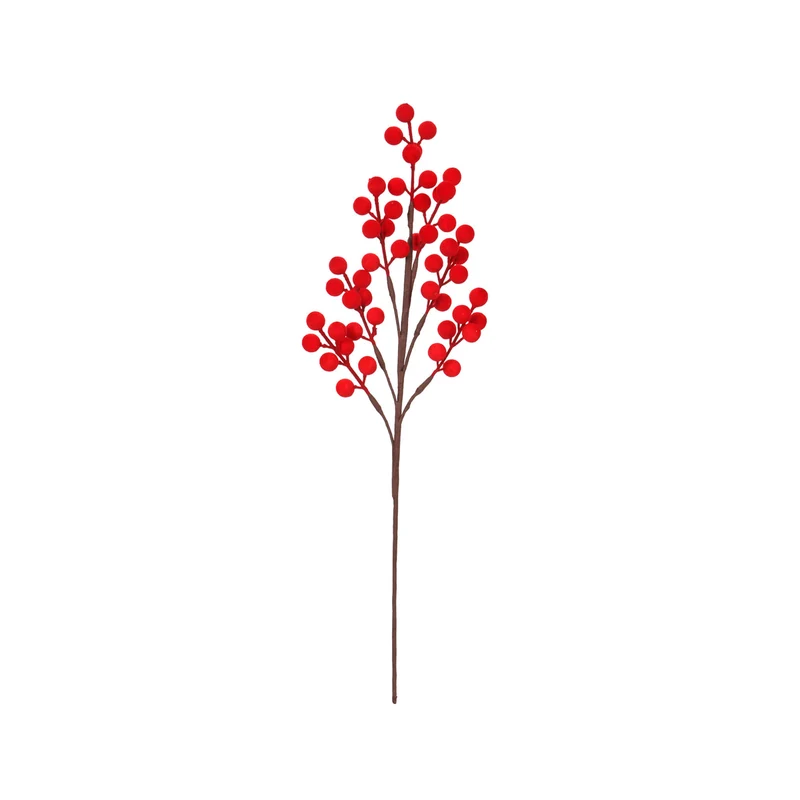 Art.12767 Vara Cerezas Aterciopelada 50cm 1pz