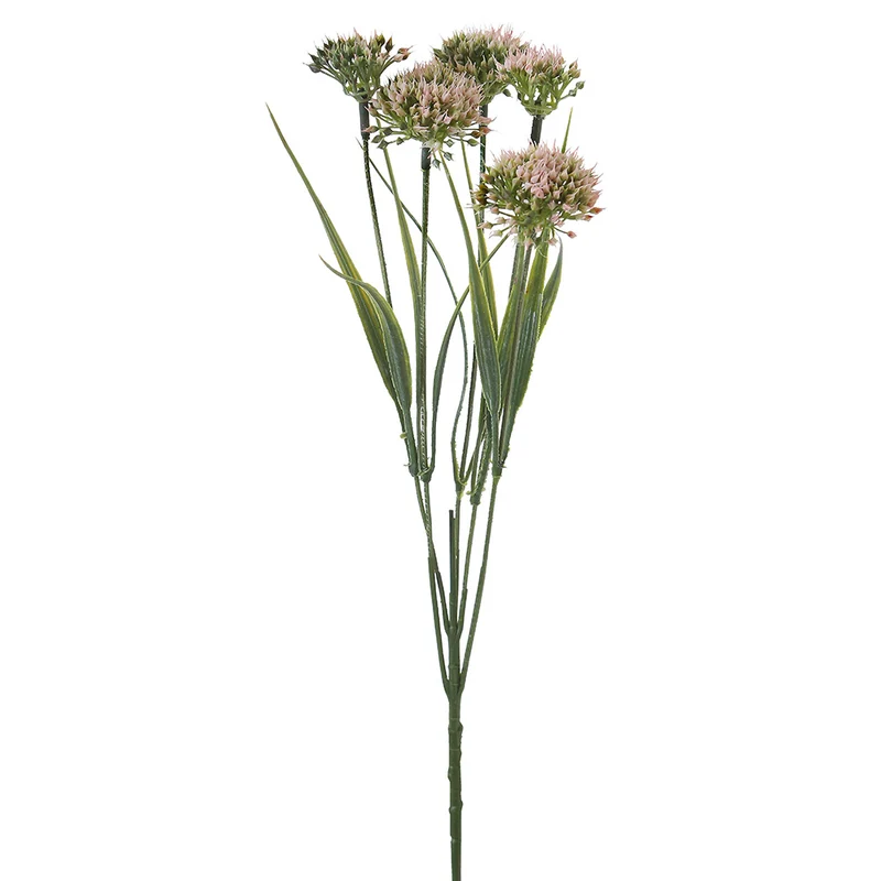YD37R Follaje Pompón Pink Blush 65 Cm.