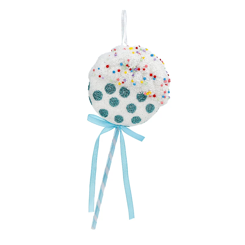 RJL251 Paleta Candy Blanco Con Azul Chica 23 Cm.