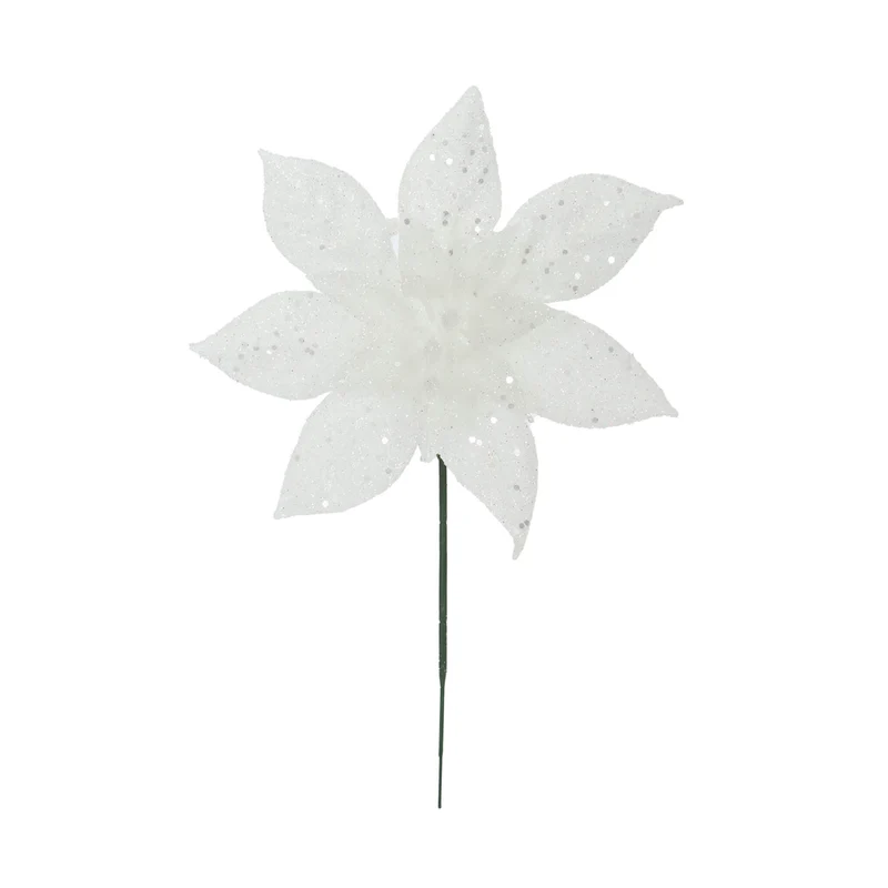 Art.12988 Pick Nochebuena Diamantada 18cm 1pz
