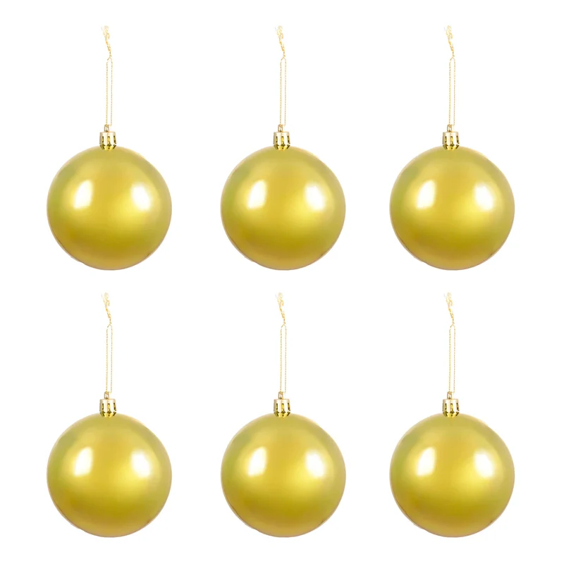 Art.12969 Esferas Brillantes 8cm B/6pz