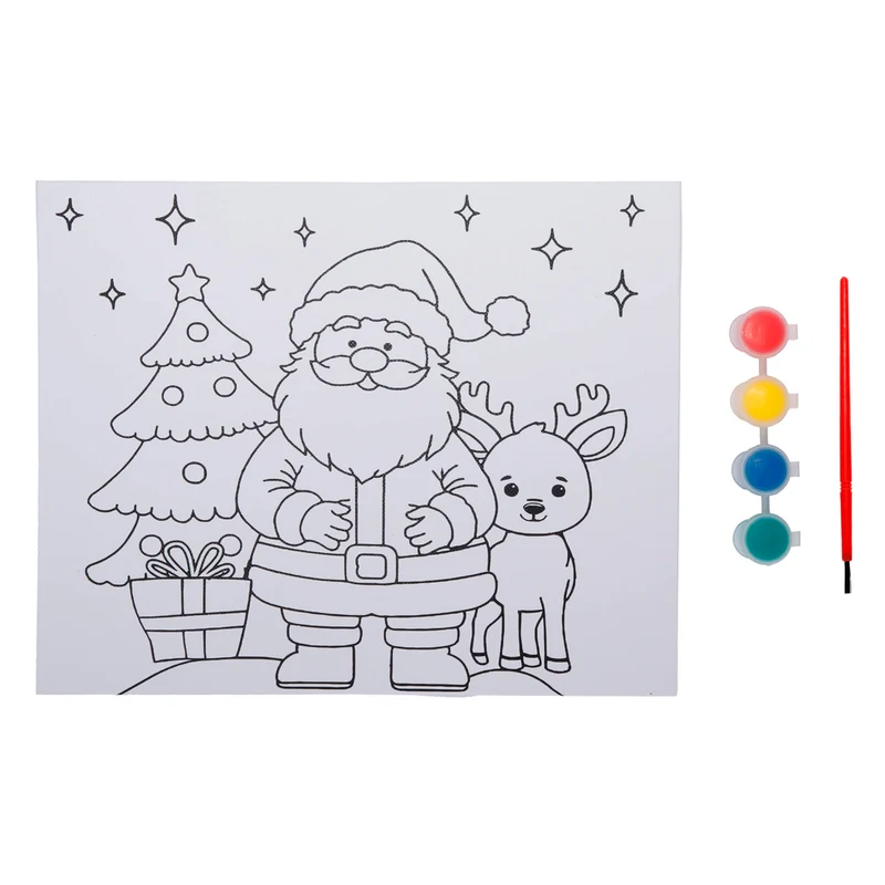 Art.12960 Kit Navidad Pinta tu Lienzo 20x25cm