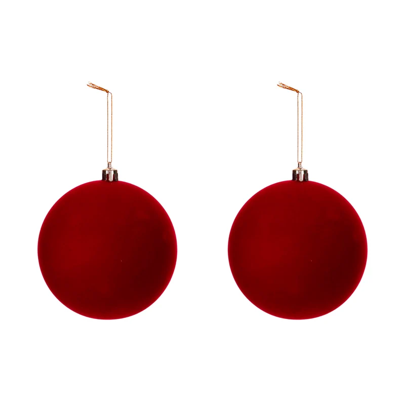 Art.12949 Esfera Terciopelo 10cm 2pz