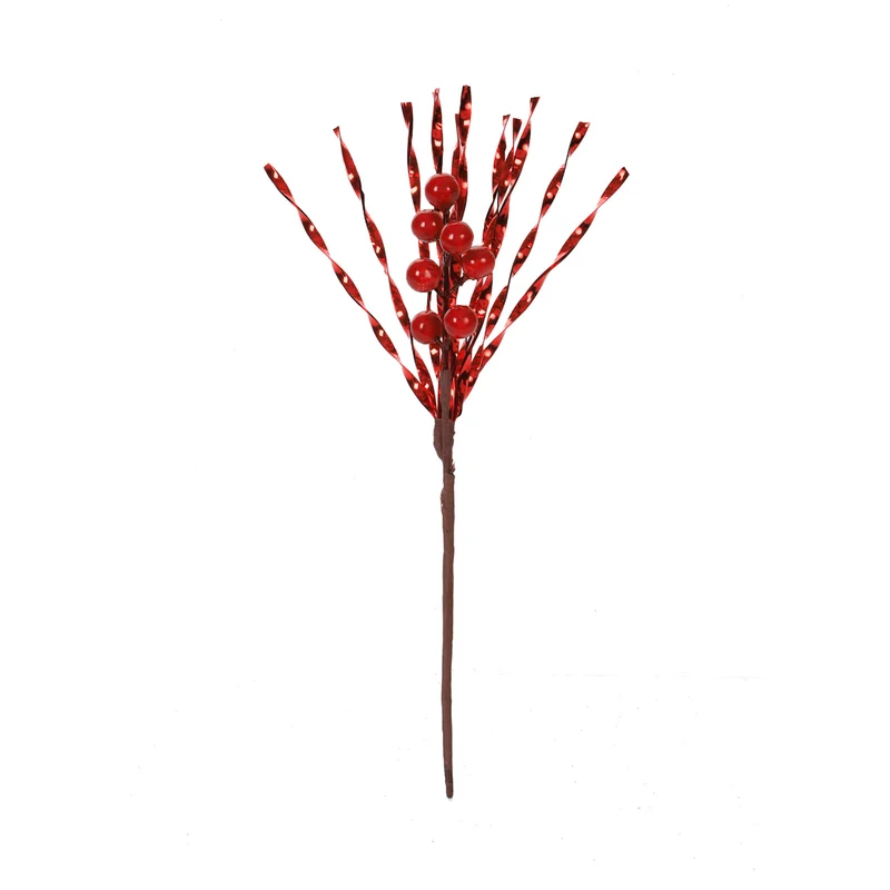 Art.12926 Pick Navidad Cerezas/Fruto 27cm 1pz