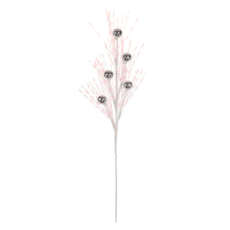 Art.12909 Vara Navideña x5 Esferas 82cm 1pz