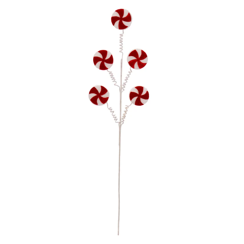 Art.12908 Vara x5 Caramelos terciopelo 65cm 1pz