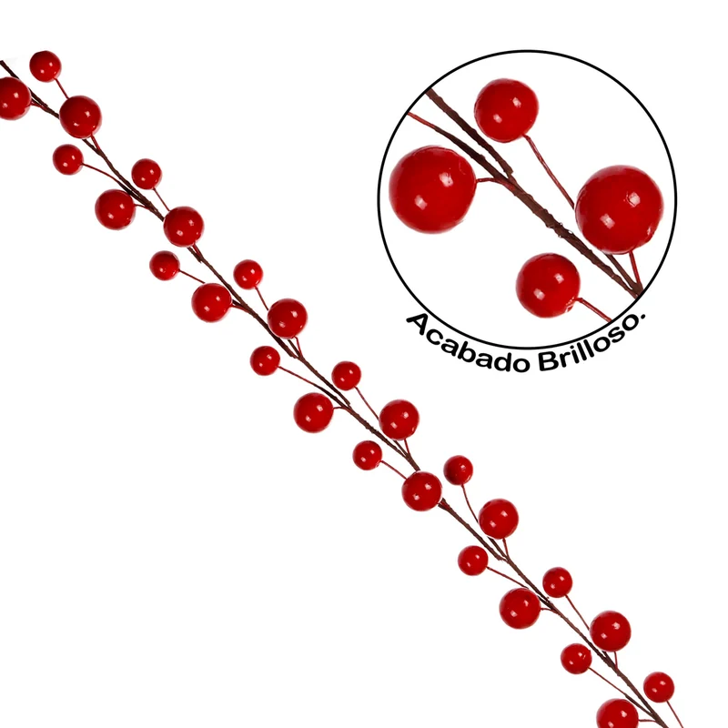 Art.12902 Guía Cerezas con 32 cerezas 125cm 1pz