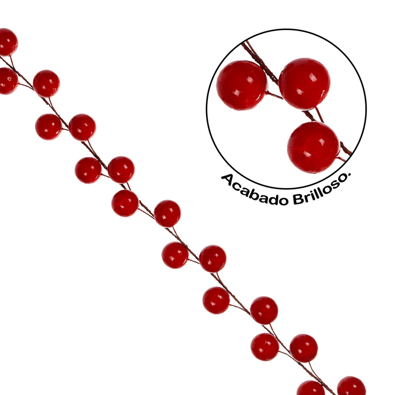 Art.12900 Guía Cerezas con 18 cerezas 110cm 1pz