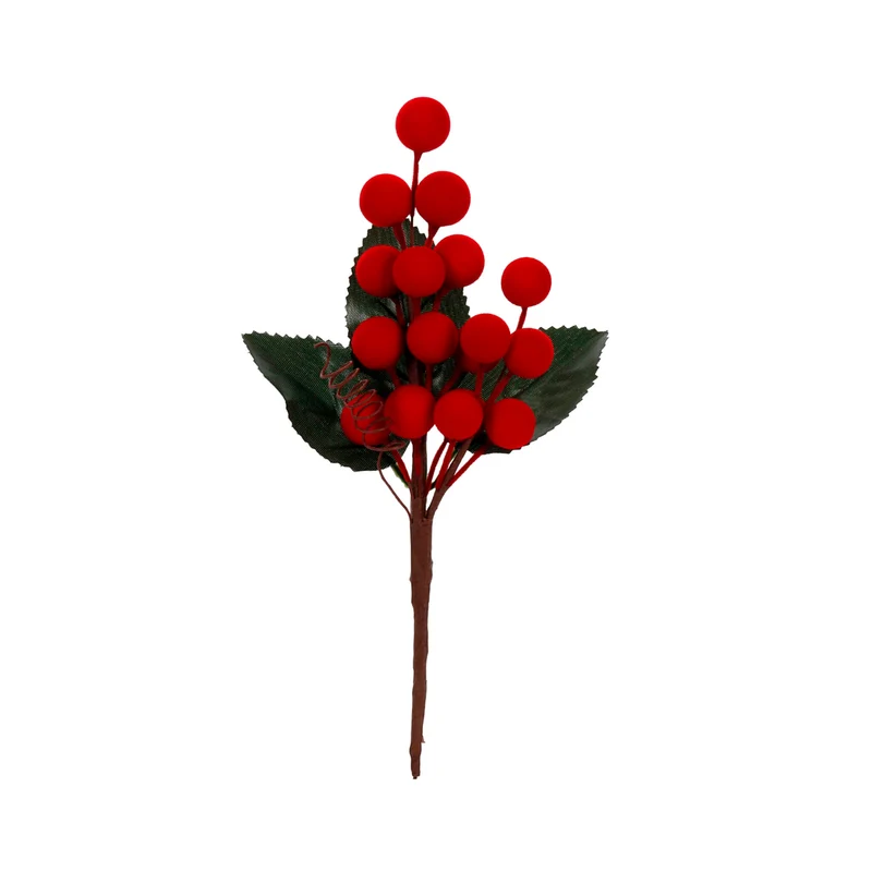Art.12668 Pick Cerezas Aterciopeladas 18cm 1pz