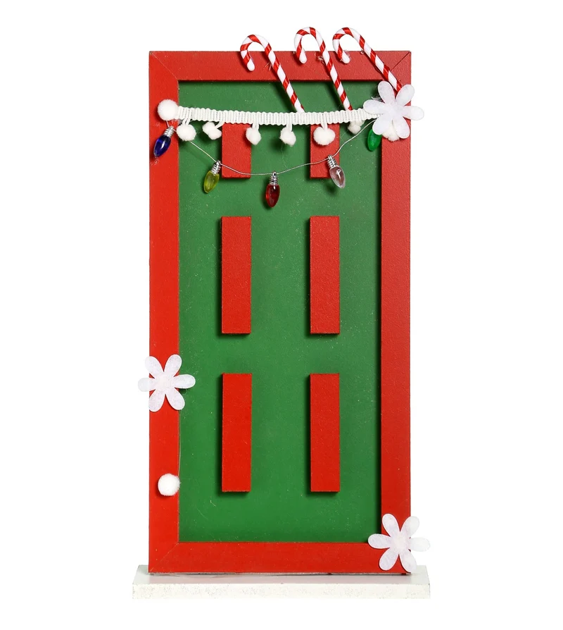 CX2298VR Puerta Decorativa Verde y Rojo 34cm.