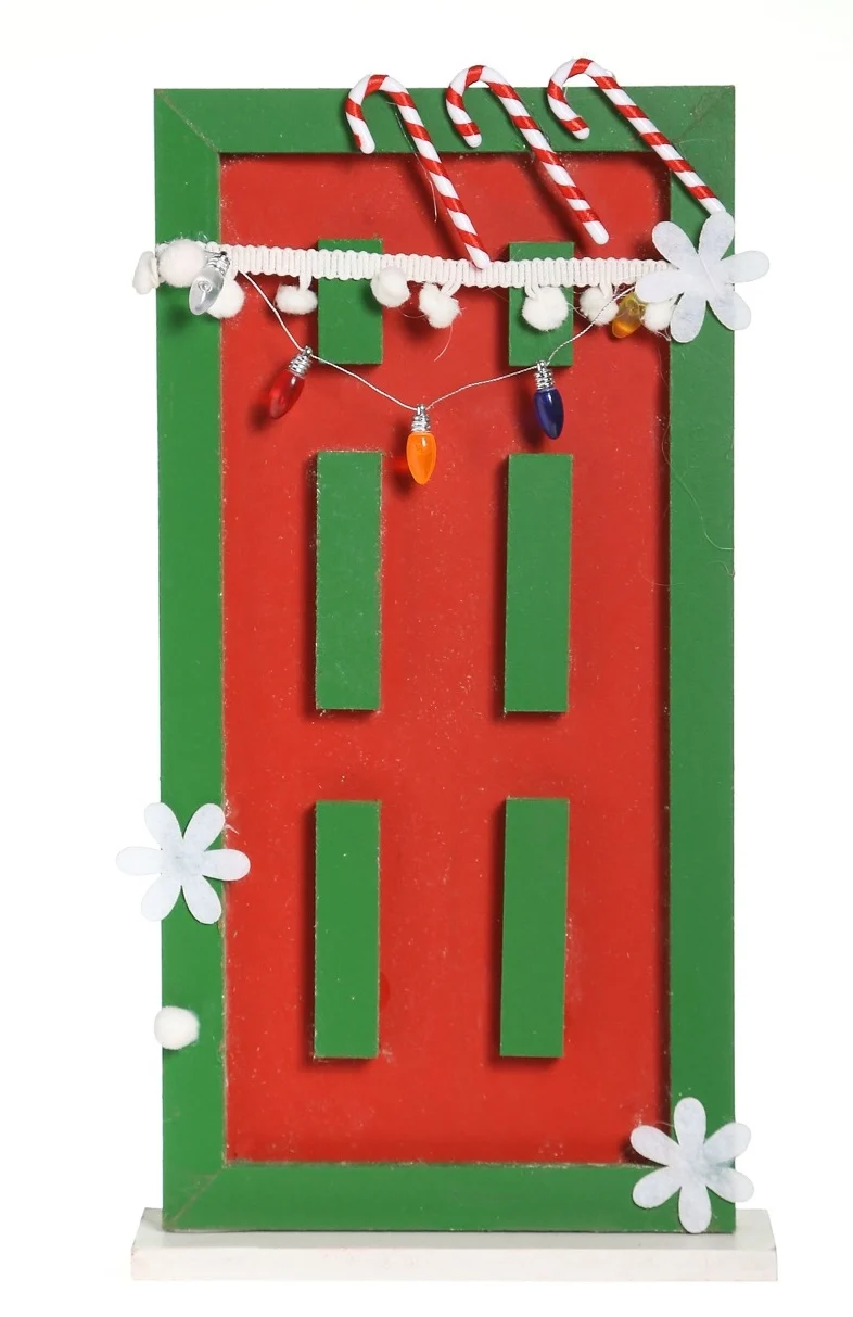 CX2298RV Puerta Decorativa Roja y Verde 34cm