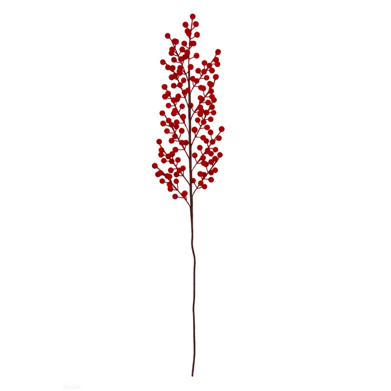 Art.12667 Vara Cerezas Aterciopelada 90cm 1pz