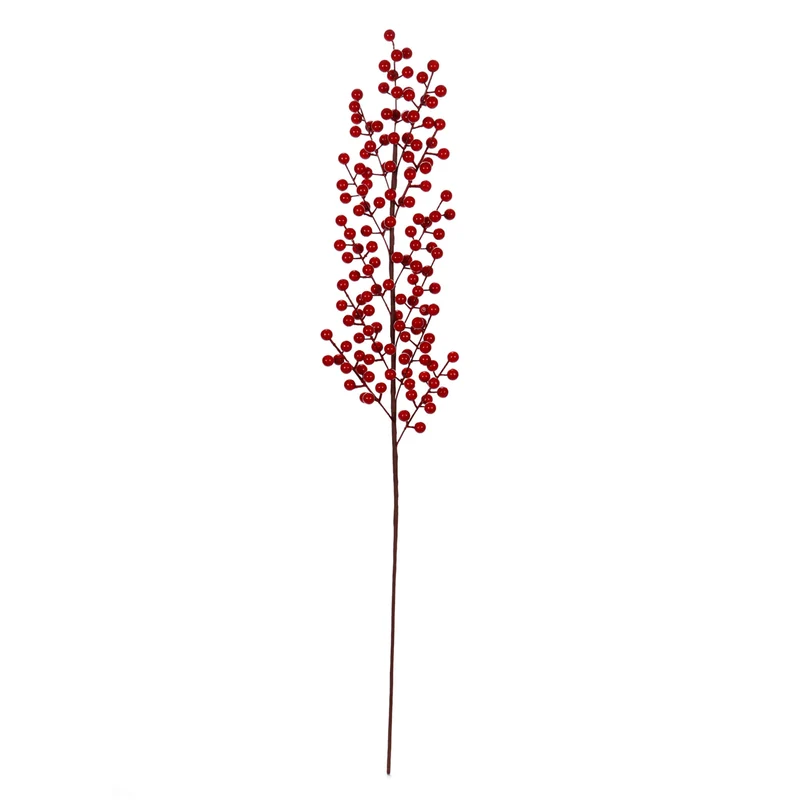 Art.12666 Vara Navideña Cerezas 90cm 1pz