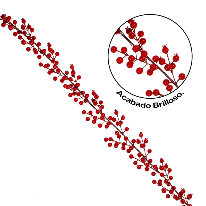 Art.12665 Guía Cerezas con 190 cerezas 130cm 1pz