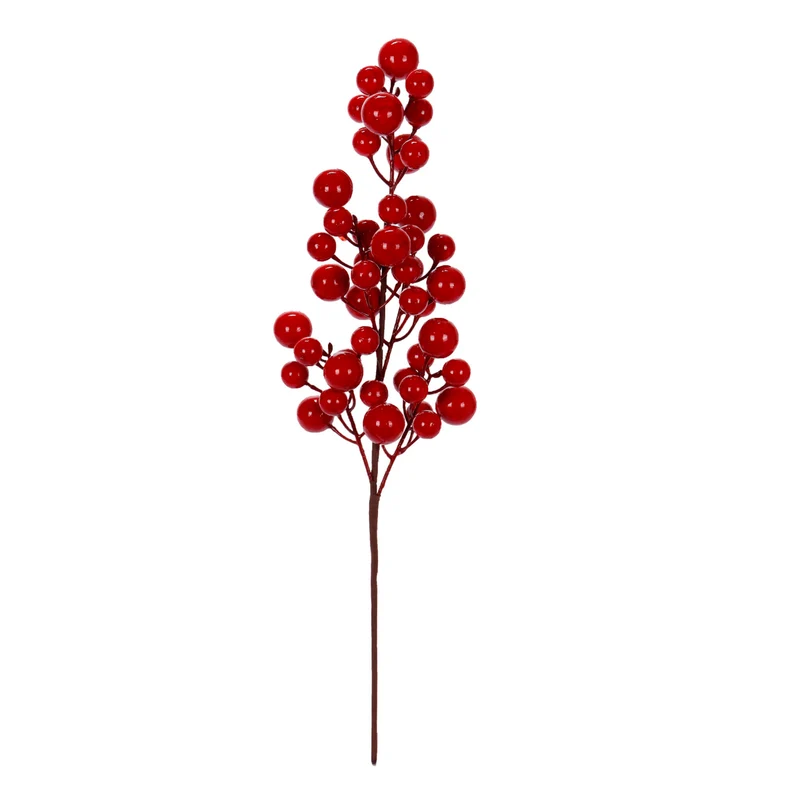Art.12663 Vara Navideña Cerezas 60cm 1pz