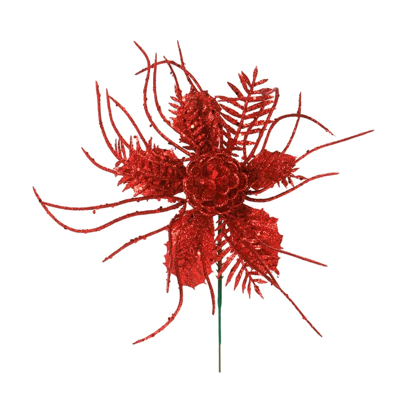 Art.12994 Pick Flor Piña Diamantada 25cm 1pz