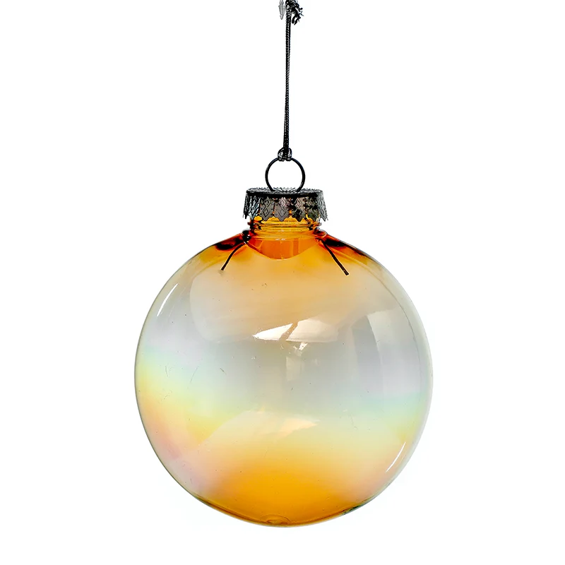 RJL395A Esfera Flat Bubble Ámbar 18 Cm.