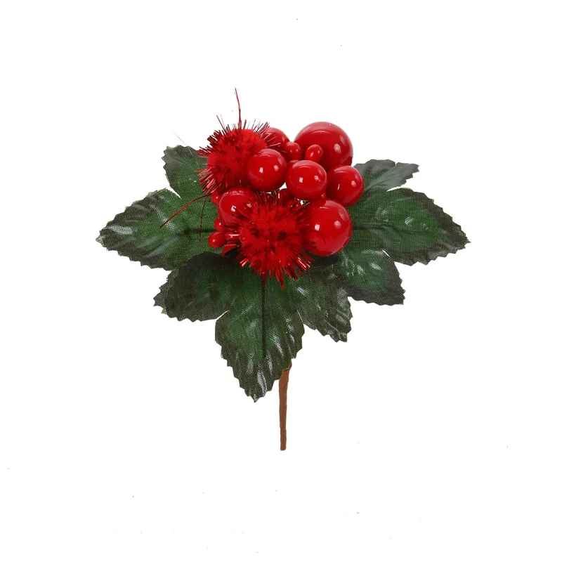 Art.12743 Pick Navidad Cerezas 10cm 1pz