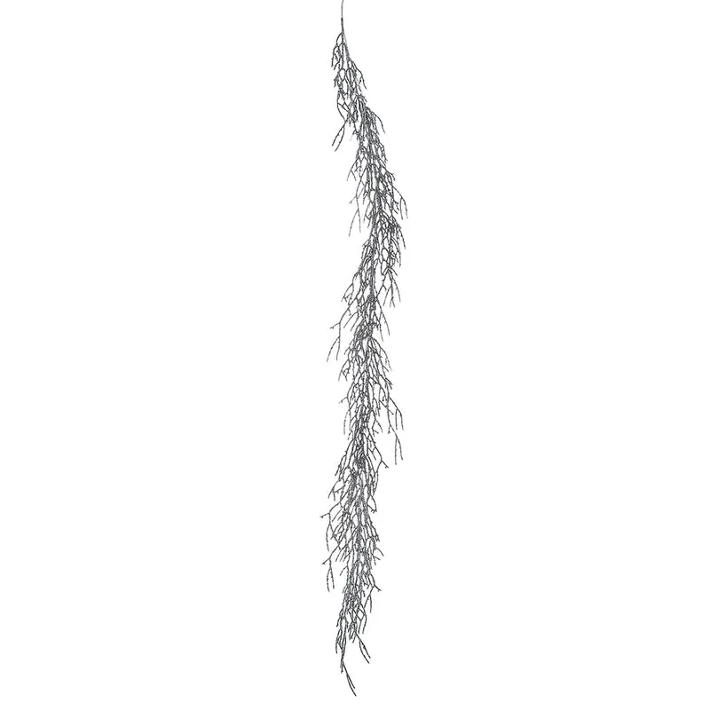 XH722G Guirnalda Glitter Gris/Platino 150 cm .
