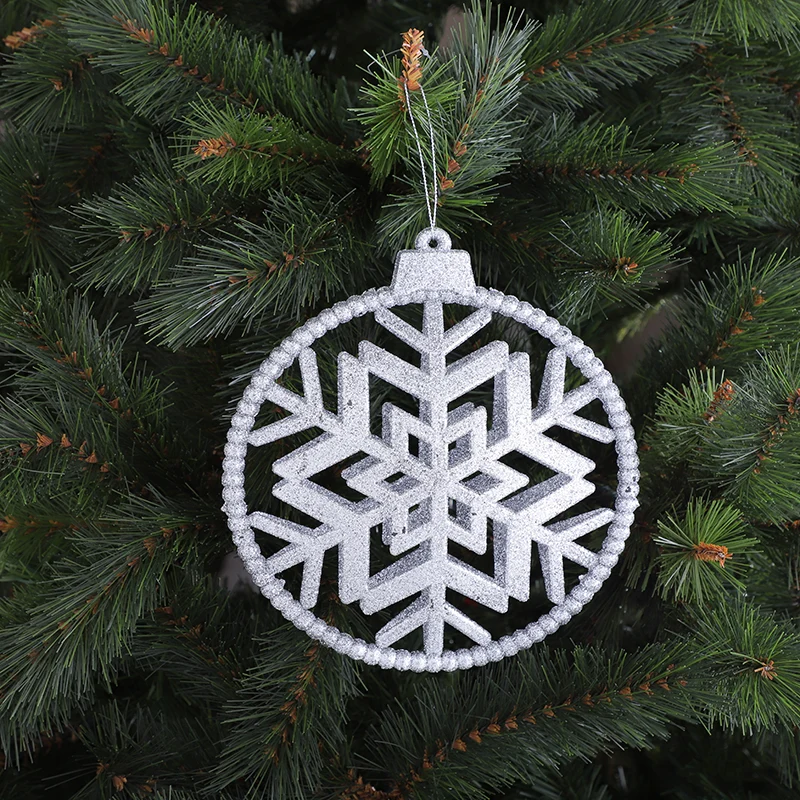 Esfera Snowflake Plata 20 cm