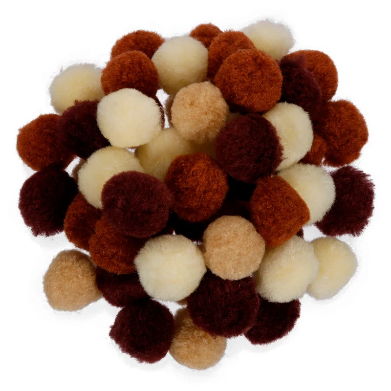 Art.12539 Pompom colores surtidos 38mm 50pz