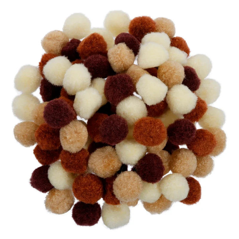 Art.12538 Pompom colores surtidos 25mm 100pz