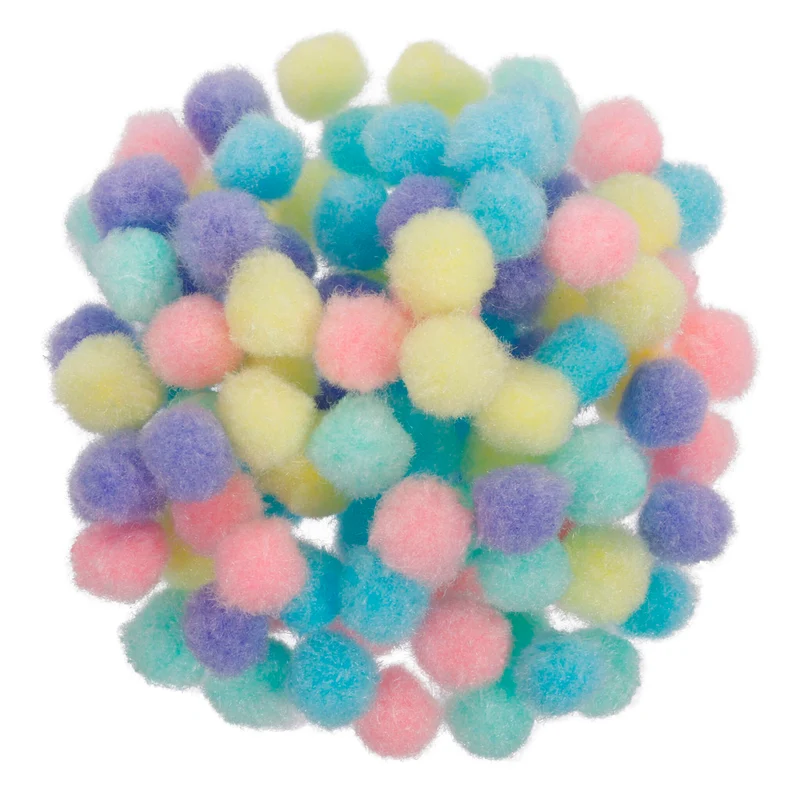 Art.12536 Pompom colores surtidos 13mm 100pz