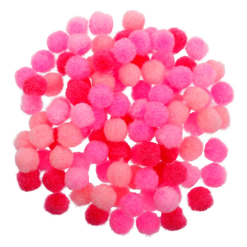 Art.12535 Pompom colores surtidos 7mm 100pz