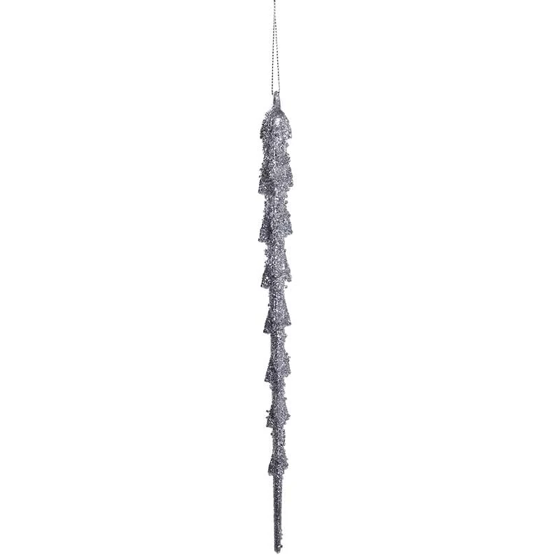RH98574P Ornamento Carambano Plata 30 Cm.