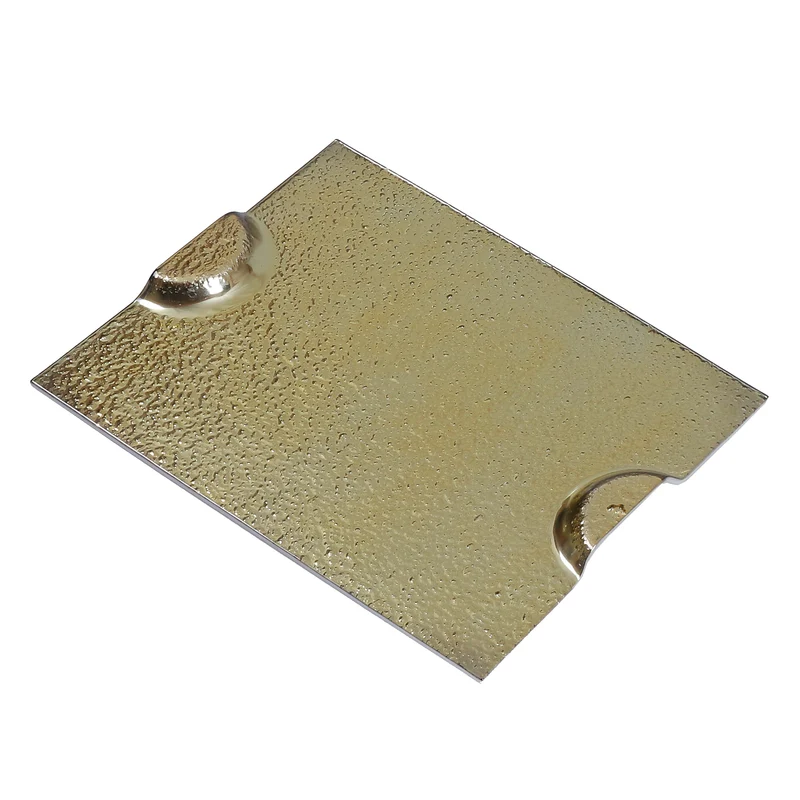 YQ9631O Charola Banquete Oro 24(P)X31(L) Cm.