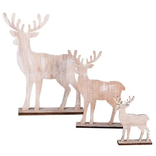 MA71828 Reno Grande De Madera C/Base 37 cm.