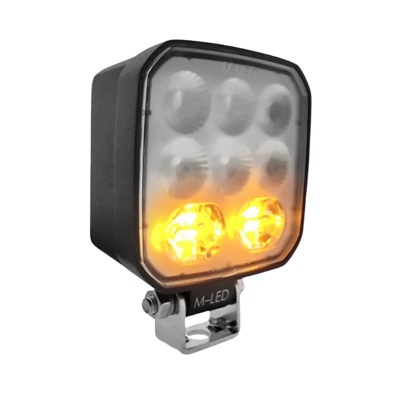Luz de trabajo LED cuadrada con luz estroboscópica