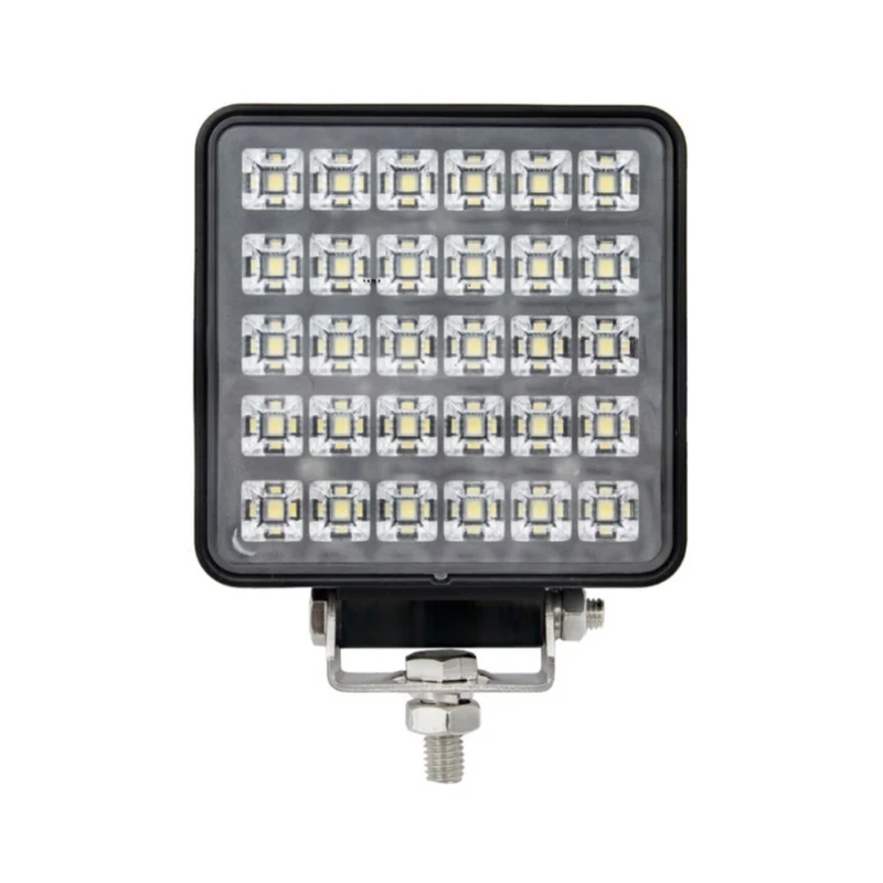 Luz de trabajo LED cuadrada premium con soporte de acero inoxidable / 30 W