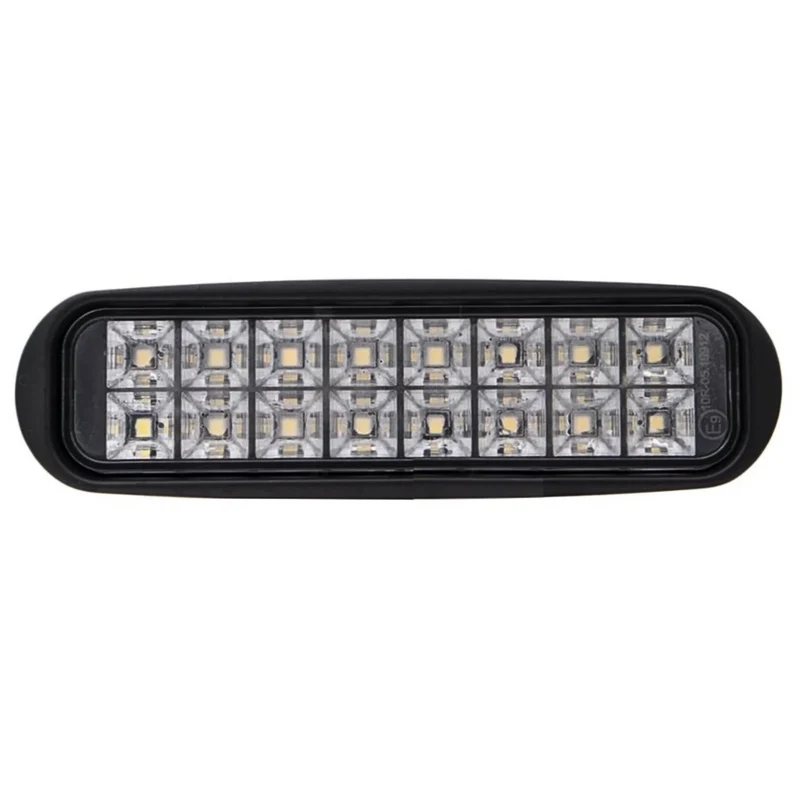 Luz de trabajo LED rectangular delgada con soporte de acero inoxidable / 16 W