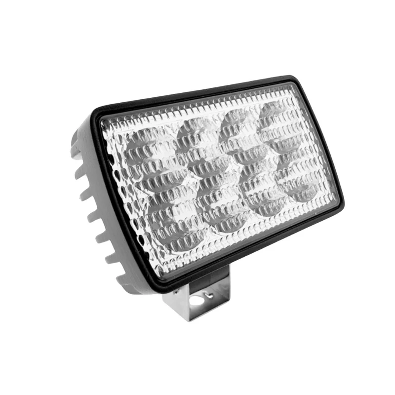 Luz de trabajo LED rectangular con soporte ajustable de acero inoxidable / 24 W