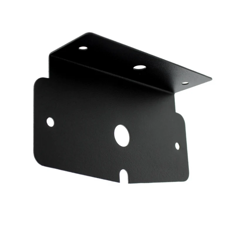 Soporte en forma de L para lámpara de doble quemador de acero inoxidable negro
