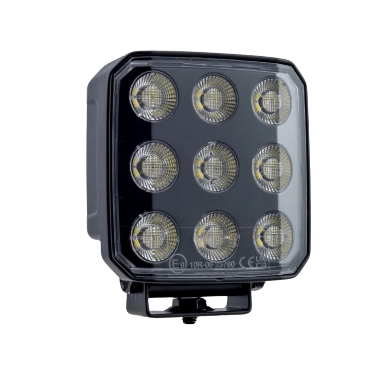 Luz de trabajo LED de aspecto oscuro con borde curvo / 65 W