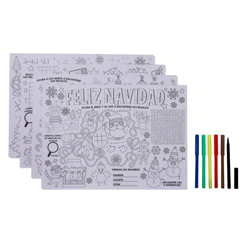 Art.12601 Kit Mantel Navidad 8pz